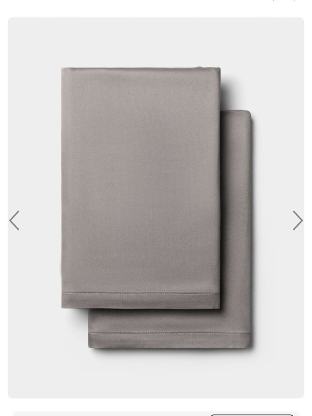 NWT Cozy Earth King Bamboo Pillowcases Set of 2 Charcoal